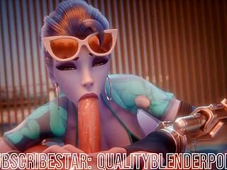 Widow Goes Deep on Cock at Beach in Wild Hentai Action Scene