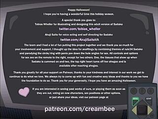 سامارا، عالقة في التلفزيون، جاهزة للإيلاج الشرجي الهنتاي الكريمي مع كريمبي؟