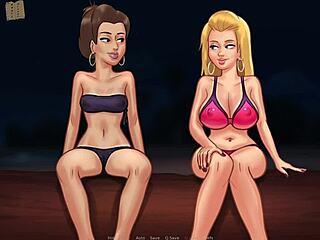 Summertime Saga polla monstruosa follando tetas pequeñas