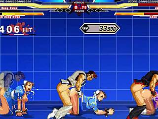 ¡Chun-Li enfrenta acción 6P salvaje en escena hentai!