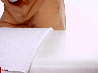 aww, cutie teen gets creampied after steamy masseur sex! 😍