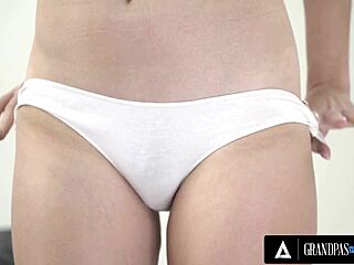 Teen Sasha Sparrow Makes Old Man Cum Hard