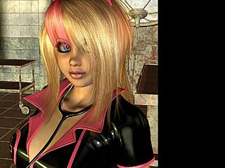 3D Nurse in Latex Teases with Sultry Style