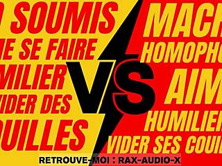 Powerful French hetero dominates young gay submissive in intense session.