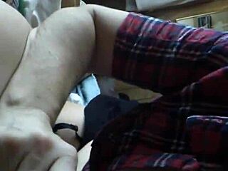 Mature milf performs deepthroat on massive cock with intense blowjob