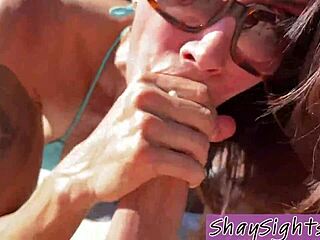 Damn, Shay Sights craves sucking and banging in her steamy hot tub session!