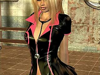 3D Nurse in Latex Teases with Sultry Style