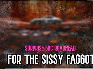 surprise bbc roadhead for the sissy faggot on xvideos