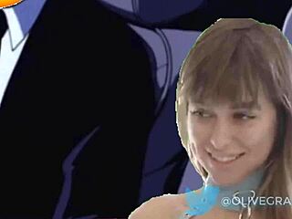 RILEY REID GETS BLOWJOB IN CARTOON HENTAI ANIMATION