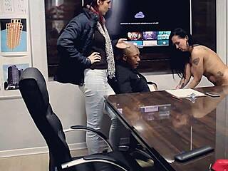 Brazilian interracial gay blowjob with big cock in public spot