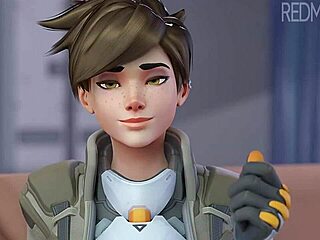 Tracer Redmoa swallows it all, wow!