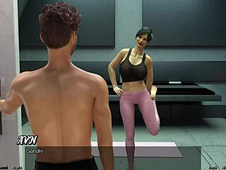 Hey, wanna stretch out with this big boobs milf in space?