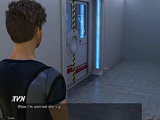 Stranded in space 19 with cute robot girl action