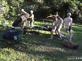 Twink in the Navy Gets a Steamy Gay Blowjob from Fellow Recruit