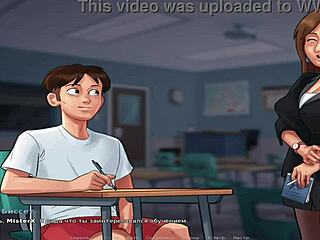 summertimesaga unfolds as she learns french in a steamy hentai episode e1 35