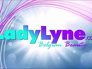 lady lyne shows off curvy body in steamy action