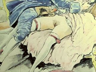 Vintage erotic art showcasing sensual retro cartoon styles in detail