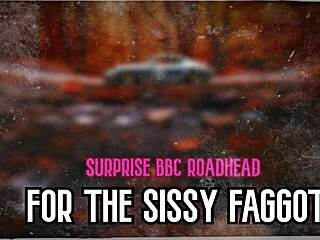 surprise bbc roadhead for the sissy faggot on xvideos