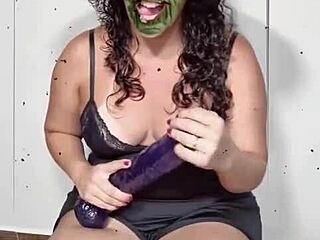 Halloween homemade fun with cute gay couple