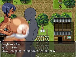 tanned natsuki in hentai game ep 18, banged all night by ghost! 😱