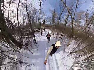 Wanna bang me outside in snowy park today?