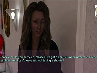 Wife and mother-in-law play game