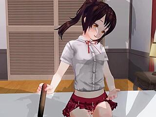 天啊！无码动漫妹妹挑逗肛门，手活助攻！