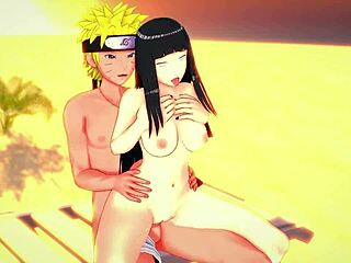 Naruto bangs Hinata hard in steamy hentai clip