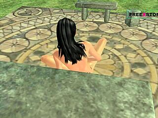 An animated 3d sex video a cute indian bhabhi rubbing pussy