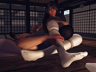 femdom face sitting takes over a steamy yoga class