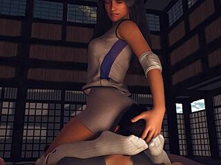 femdom face sitting takes over a steamy yoga class