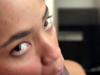 pov blowjob with huge cock in mouth!