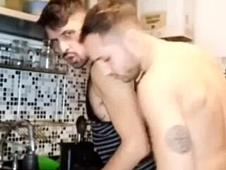 Plumber gives facial after unclogging cock with blowjob