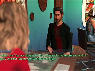 Wife and mother-in-law play game