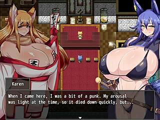 Karen the adventurer got cursed to be horny all the time, part 1