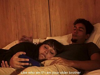 Mi hermanastro notices we're alone and gets naughty with me. Alisongonzalez26 takes a hard pounding.