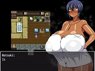 Tanned Natsuki Masturbates Huge BBC Outdoors