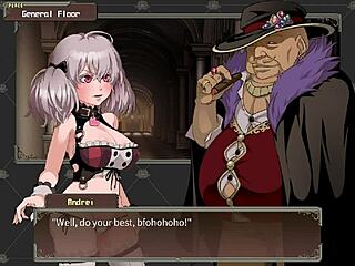 Não acredito como Azel, a dama Lewdcrest, manda ver nos paus grandes no gameplay hentai!