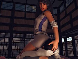 femdom face sitting takes over a steamy yoga class