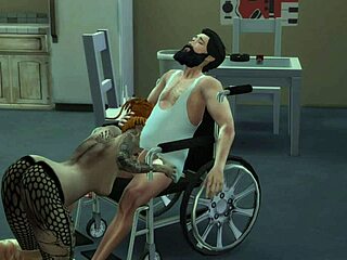 Invalid wants sex a tattooed girl has sex with an invalid in anime hentai blowjob