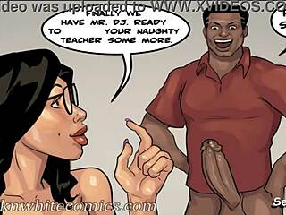 Colle s3 ep8, l'élève surprend la prof en gangbang sauvage sur le campus