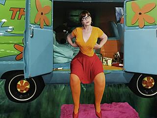Granny Velma Dinkley, the mysterious gilf, hides a cock-sucking secret