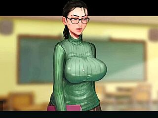 taffy tales part 3, teacher with big ass and tits in hentai cartoon