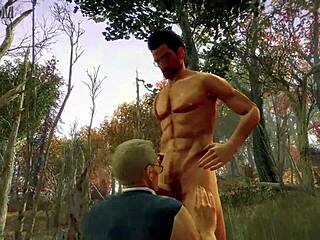 In het bos gaan Stan en Jonathan helemaal los