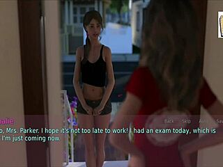 Wife and mother-in-law play game