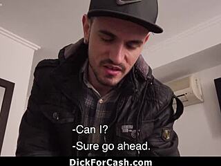 Brazilian stud sucks and gets assfucked hard at dickforcash