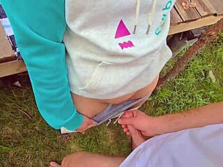 specific explore pegging with cum-filled panties and creampie finish in public pov style