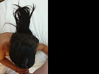 10/10 gorgeous colombian queen handles big cock with deepthroat skill. pov captures every rough thrust.