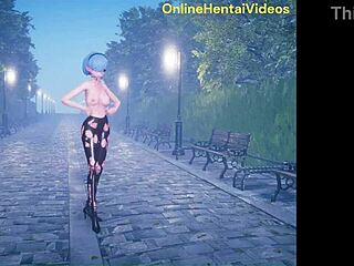 Slast anime devojka pleše pre žestokog hentai jebanja