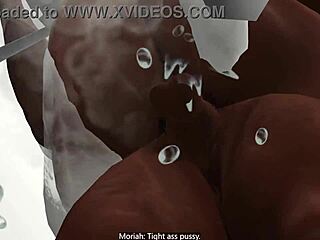 Mae Bangs Step-Brother Moriah in Early Morning Shower